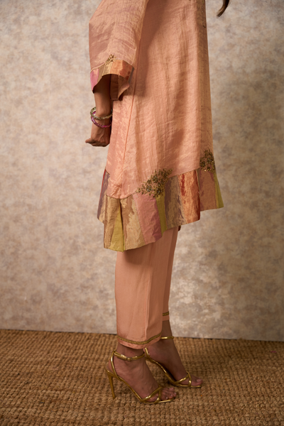 Zing Kurta Set - Peach