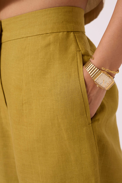 Pip Olive Linen Pants