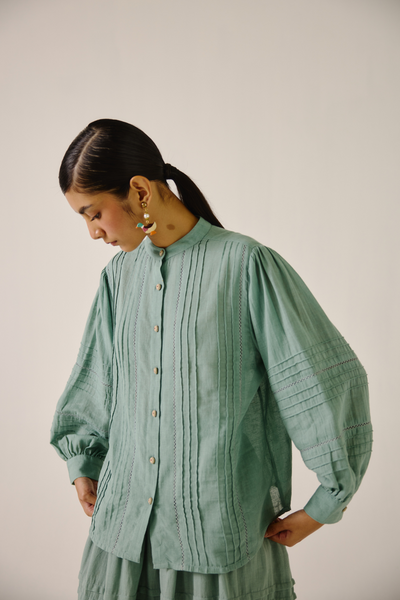 Hazel Top - Pale Blue