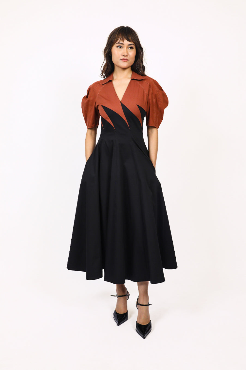 Yacht Dress-Black & Brown