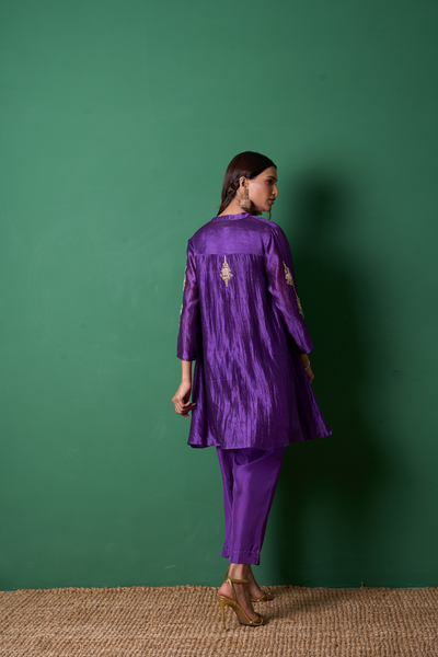 Paradise Kurta Set - Purple