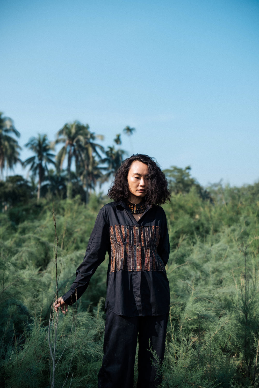 Upcycled Hunza Shirt - Black Copper