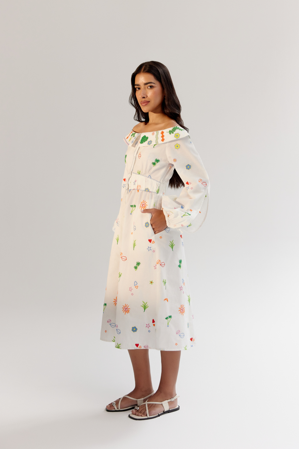 Sage Midi - White
