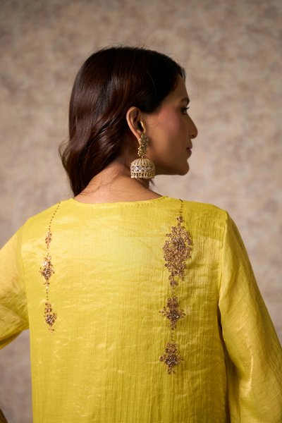 Zing Kurta Set - Yellow