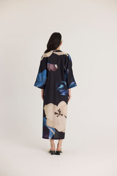 ROCCO DRAWSTRING KAFTAN DRESS