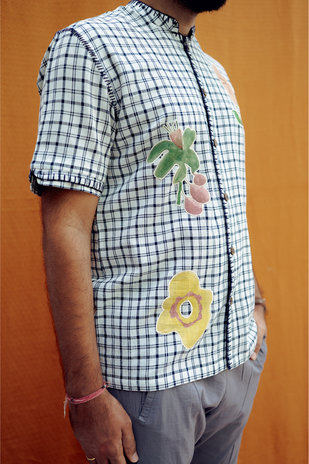 AINU APPLIQUE SHIRT