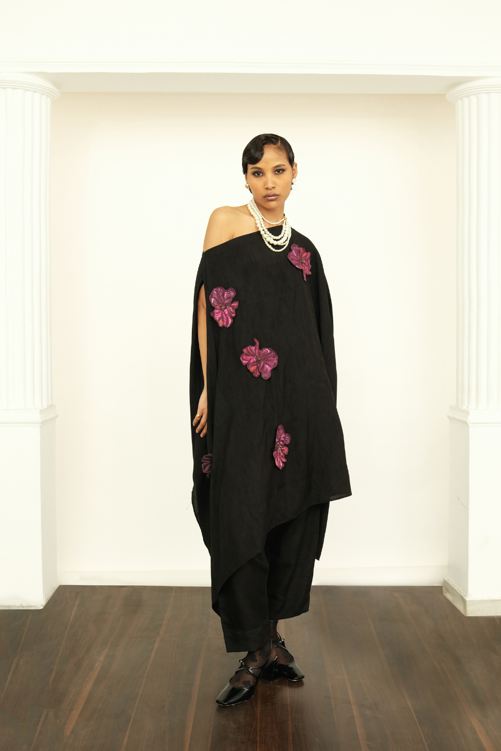 Applique Off Shoulder Set