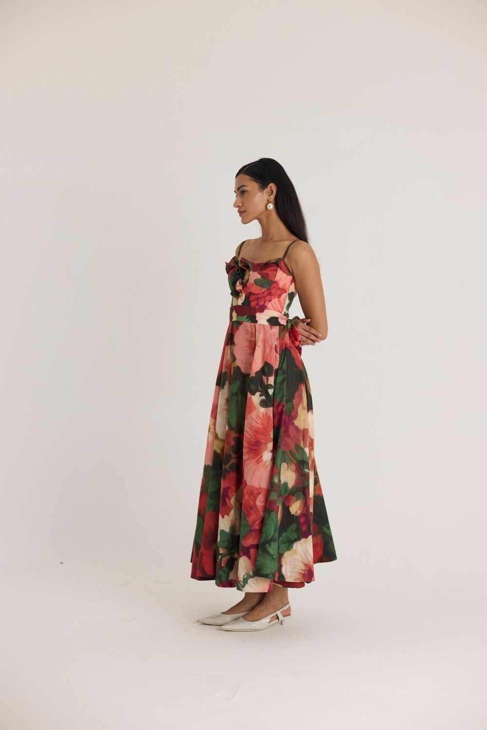 SCARLETT COTTON FRILL DRESS