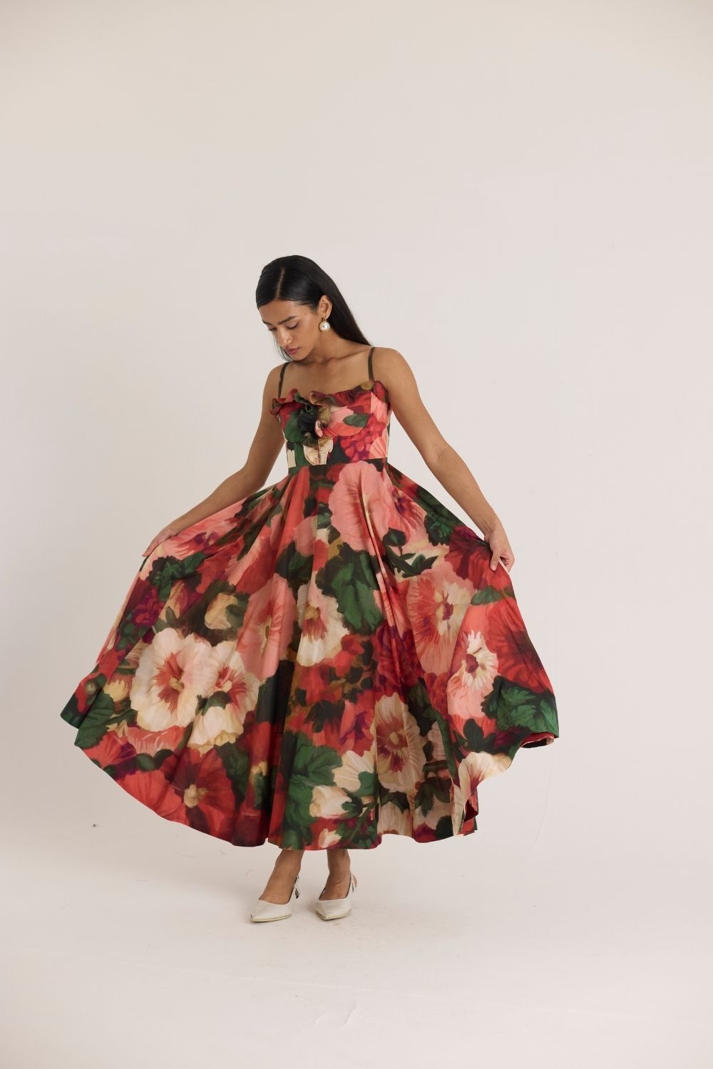 SCARLETT COTTON FRILL DRESS