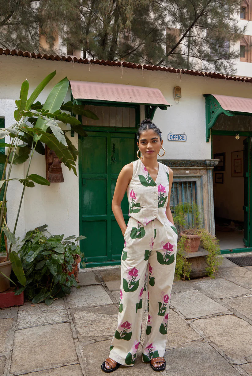 DIONE HANDLOOM TROUSERS