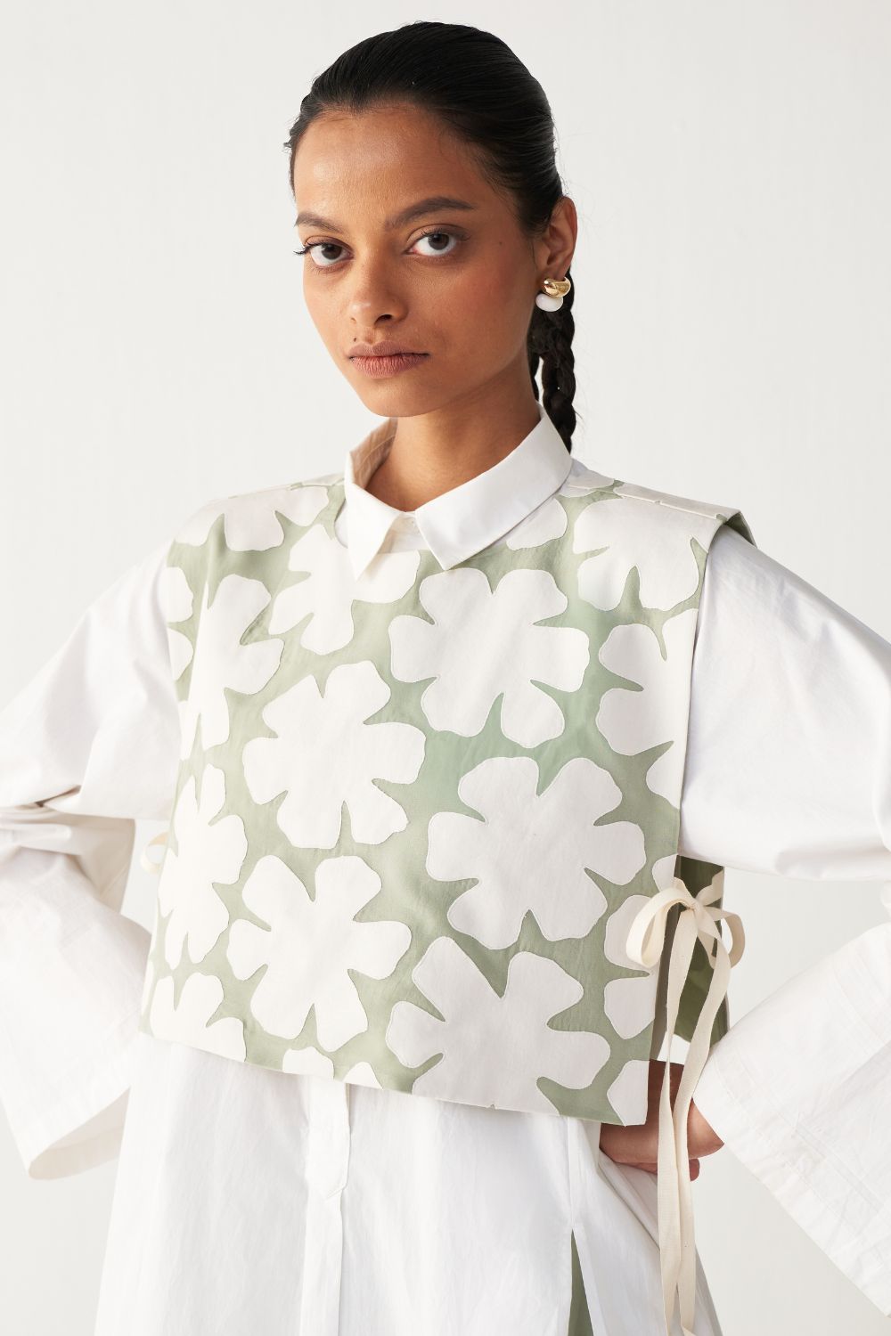 FLORAL CROP OVERLAY -MINT