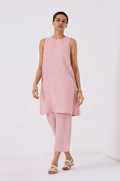 Nailah Linen Rose Pink Co-ord Set