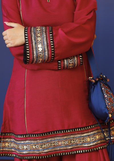 Pherie Pink Salwaar Kameez and Dupatta Set