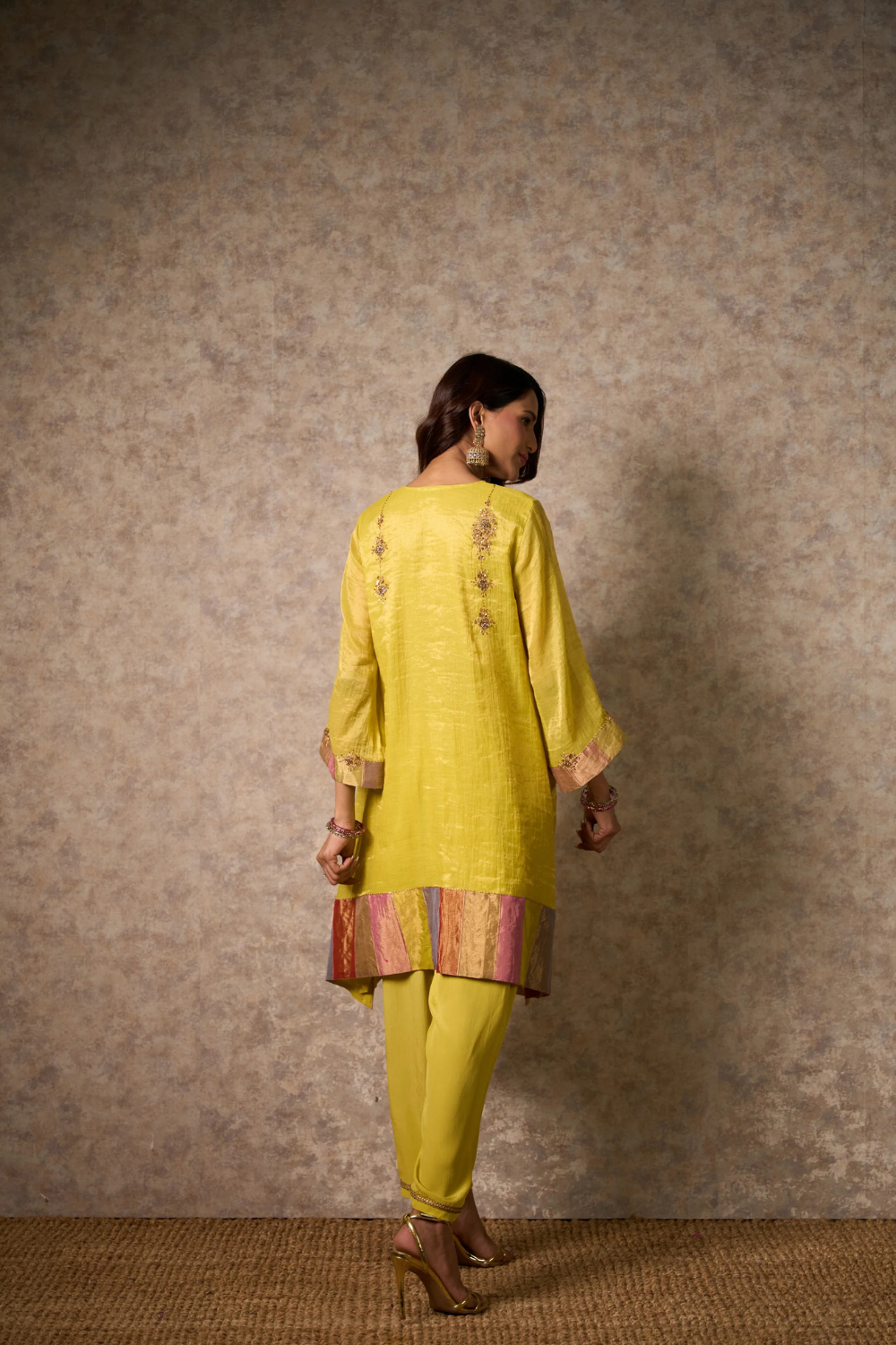 Zing Kurta Set - Yellow