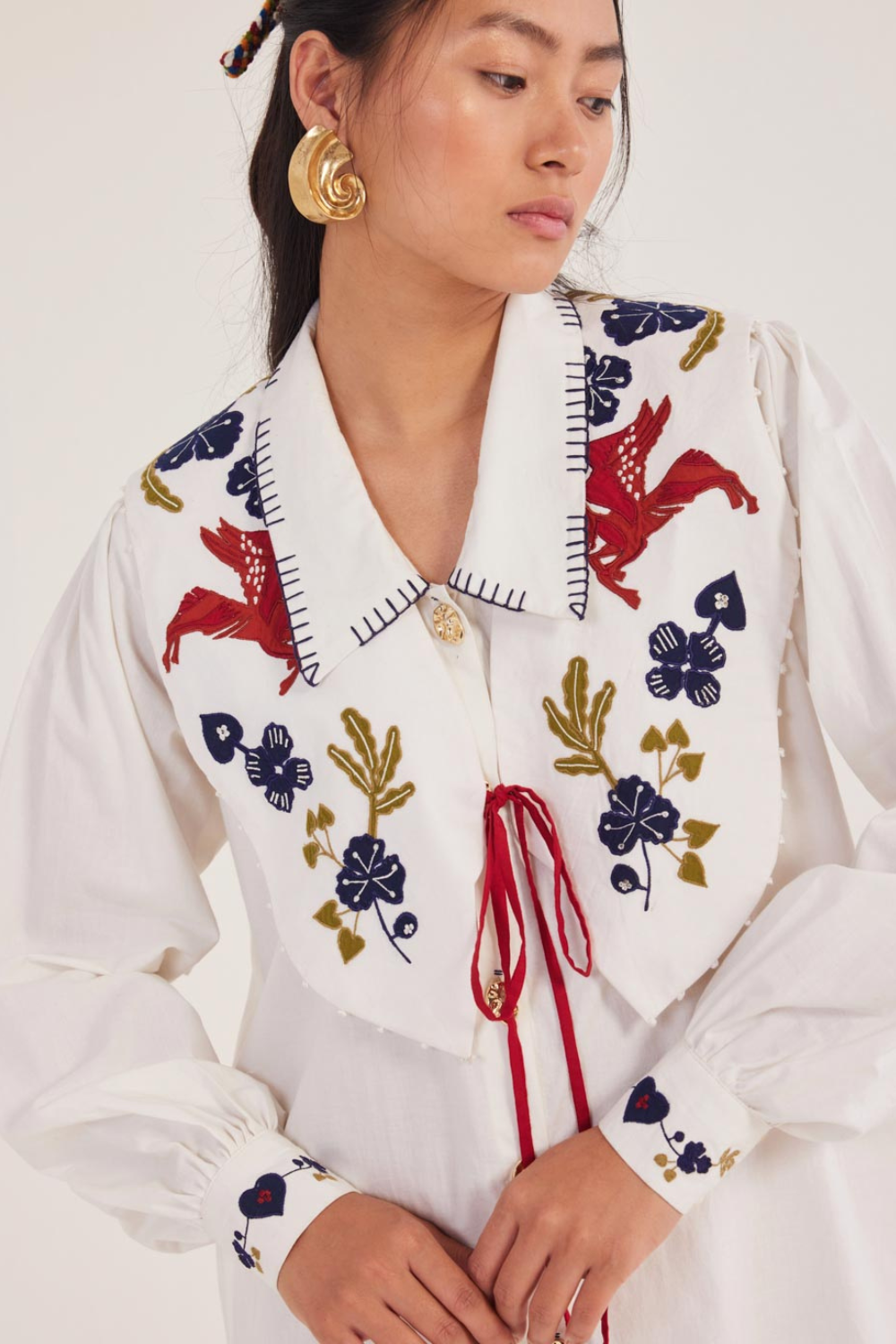 Kiji Shirt Dress and Bib Set