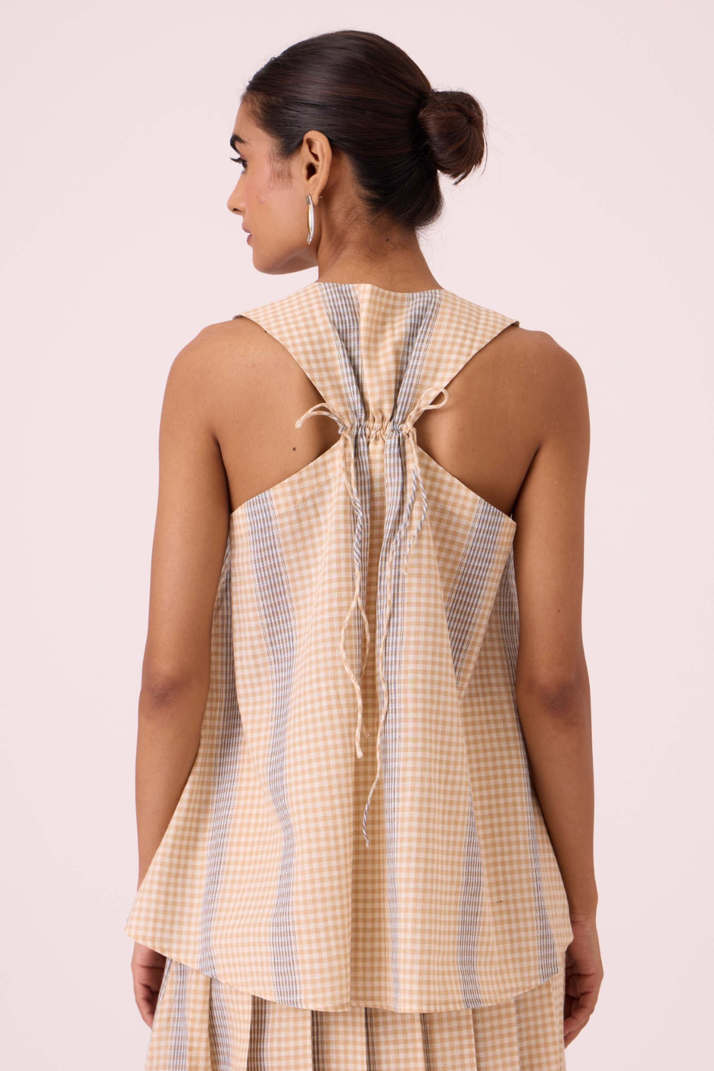 Nastasya Beige Handwoven Top
