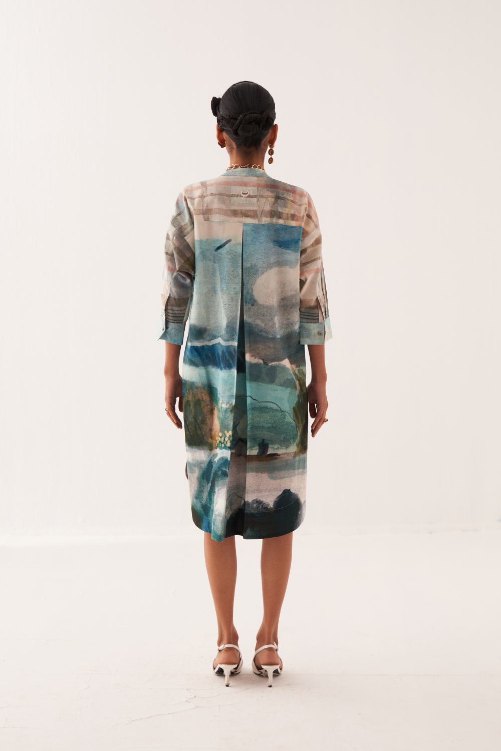 Sky Batwing Dress