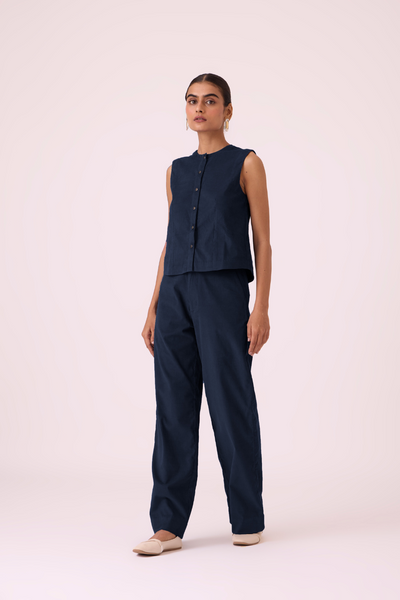 Wotton Blue Corduroy Top