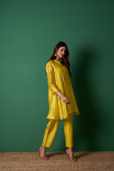 Paradise Kurta Set - Yellow