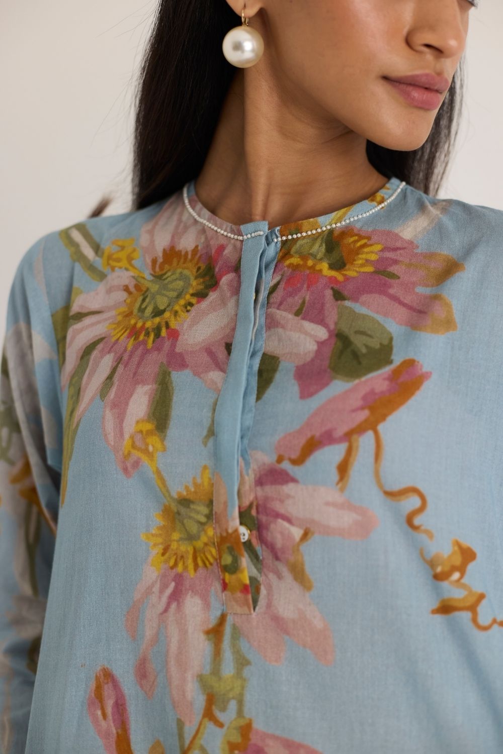 TAFFY LONG COTTON KURTA SET