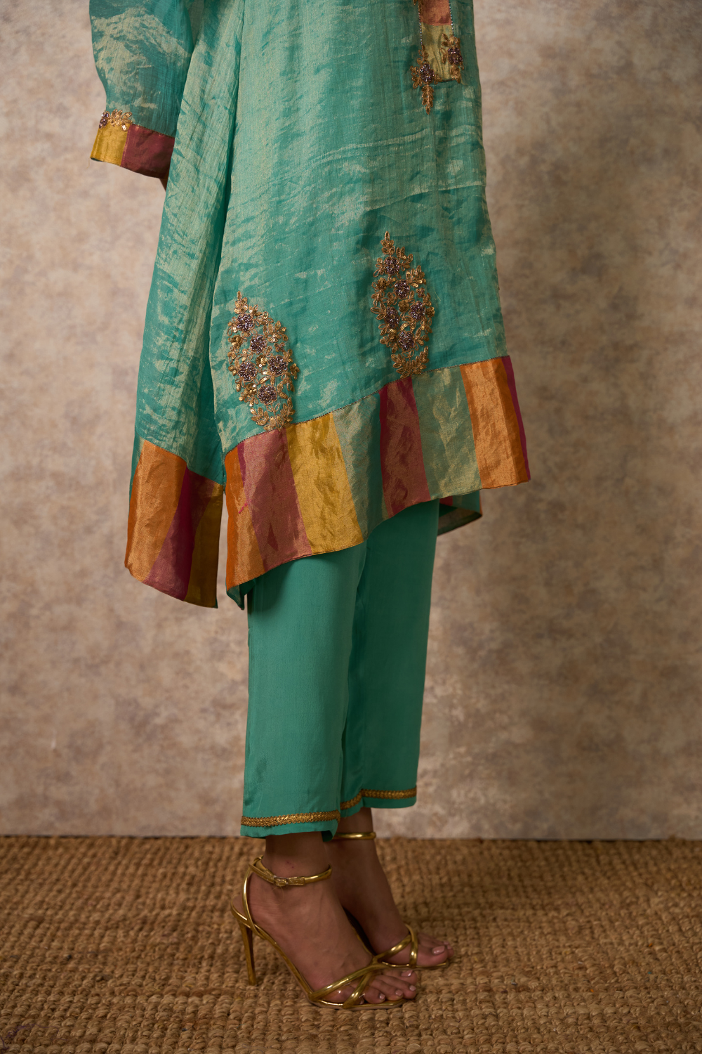 Zing Kurta Set - Sea Green