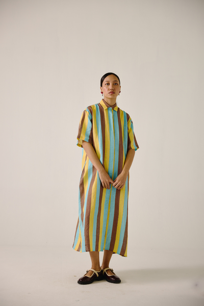 Ava Dress - Striper Print