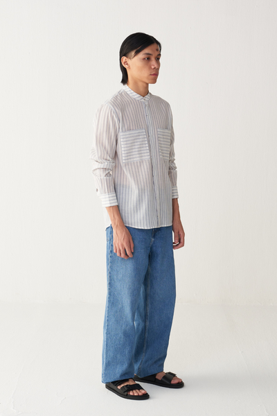 BAND COLLAR SHIRT
