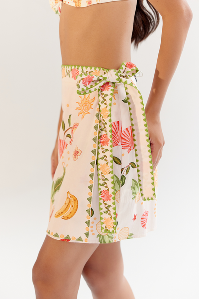 Wrap Me Round Skirt - Seashell (Ecru)