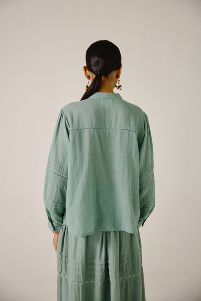 Hazel Top - Pale Blue