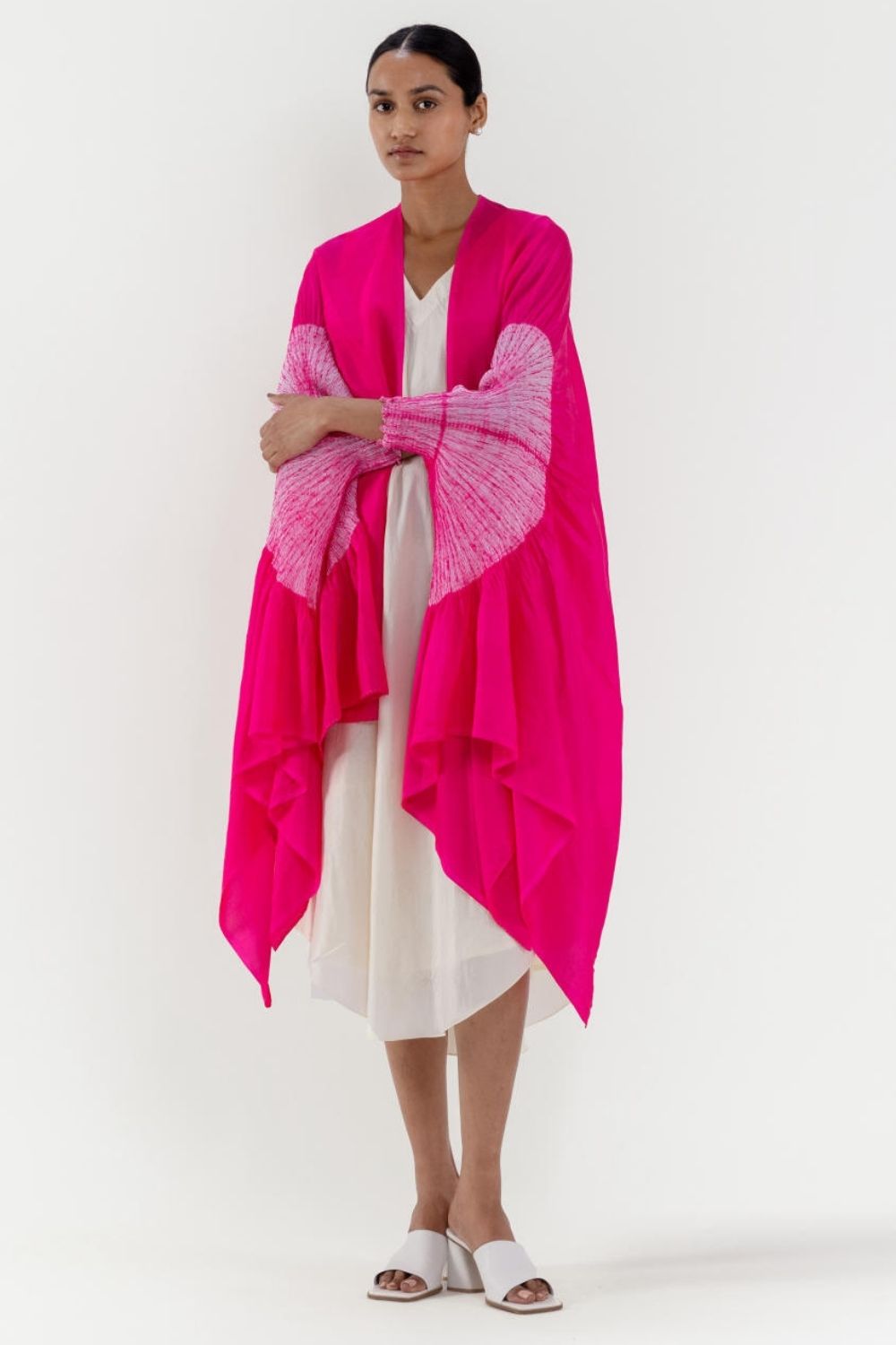 SEGMENT CAPE - FUCHSIA