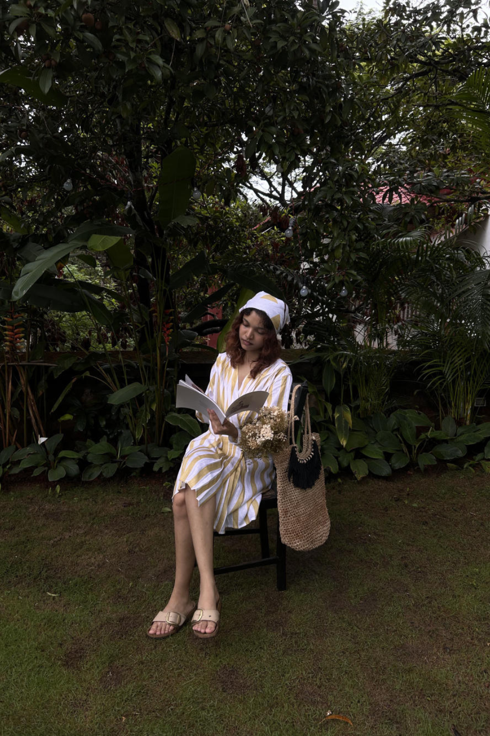Florence Dress-Yellow Stripes