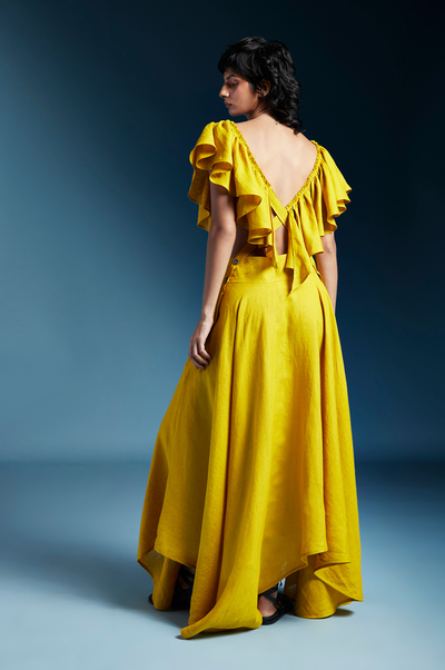 Aurelia Dress-Mustard