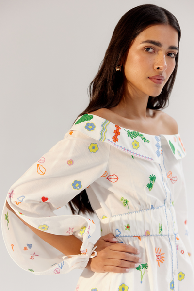 Sage Midi - White