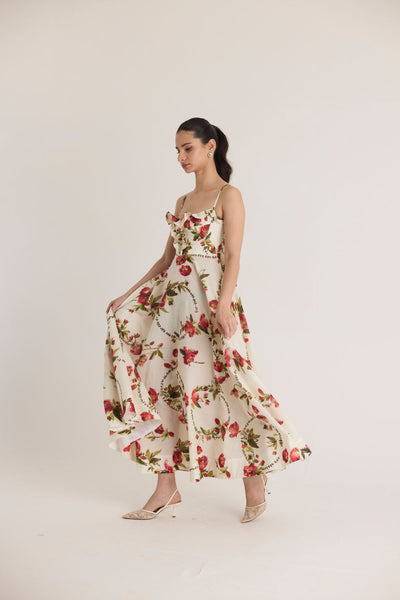 ROSITA COTTON FRILL DRESS