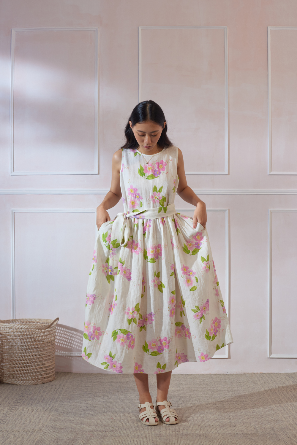 Jarul Linen Midi Dress