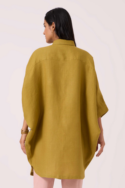 Perico Olive Linen Shirt