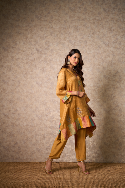 Zing Kurta Set - Ochre