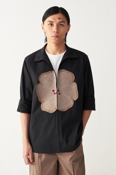 FLORAL PATCH SHACKET