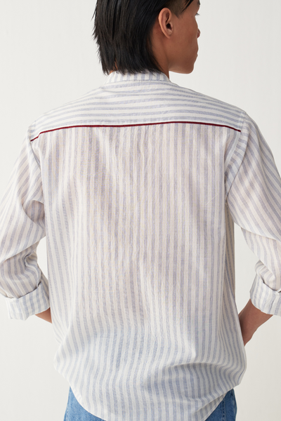 BAND COLLAR SHIRT