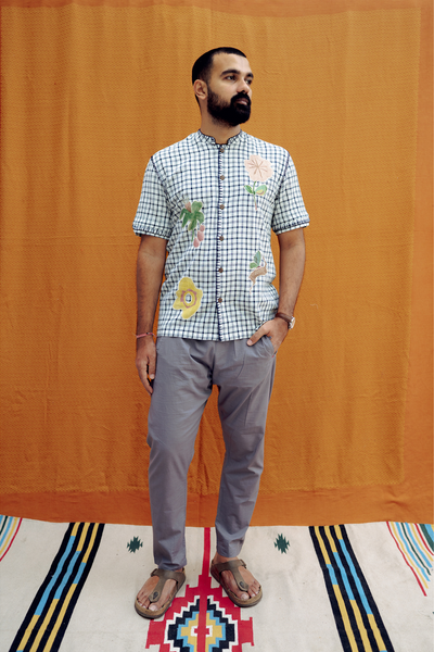 AINU APPLIQUE SHIRT