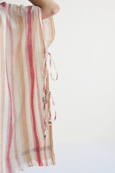 Saltwater Summer Handwoven Kala Cotton Kaftan Dress