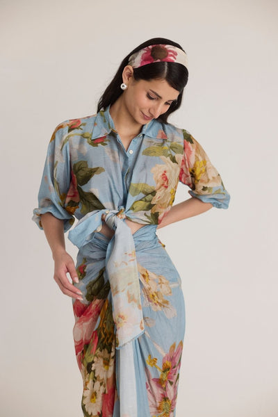 TAFFY TIE-UP TOP & SKIRT SET