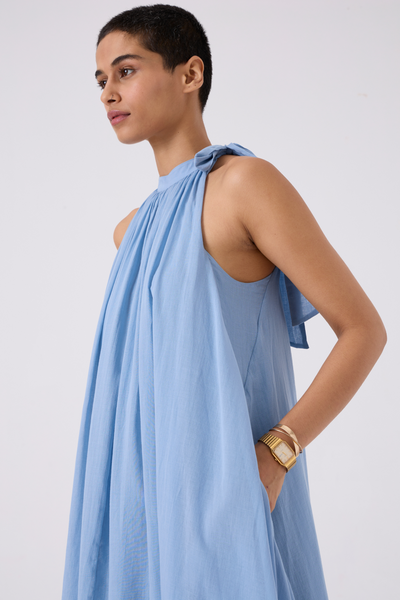 Oshina Blue with Side Bow
