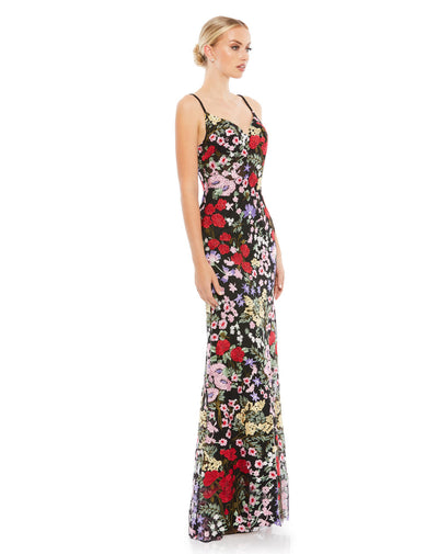 MD-67473 Strappy Long Dress-Black