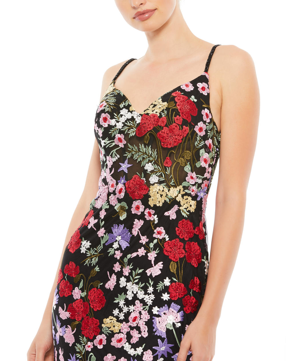 MD-67473 Strappy Long Dress-Black