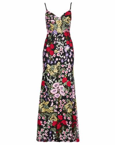 MD-67473 Strappy Long Dress-Black