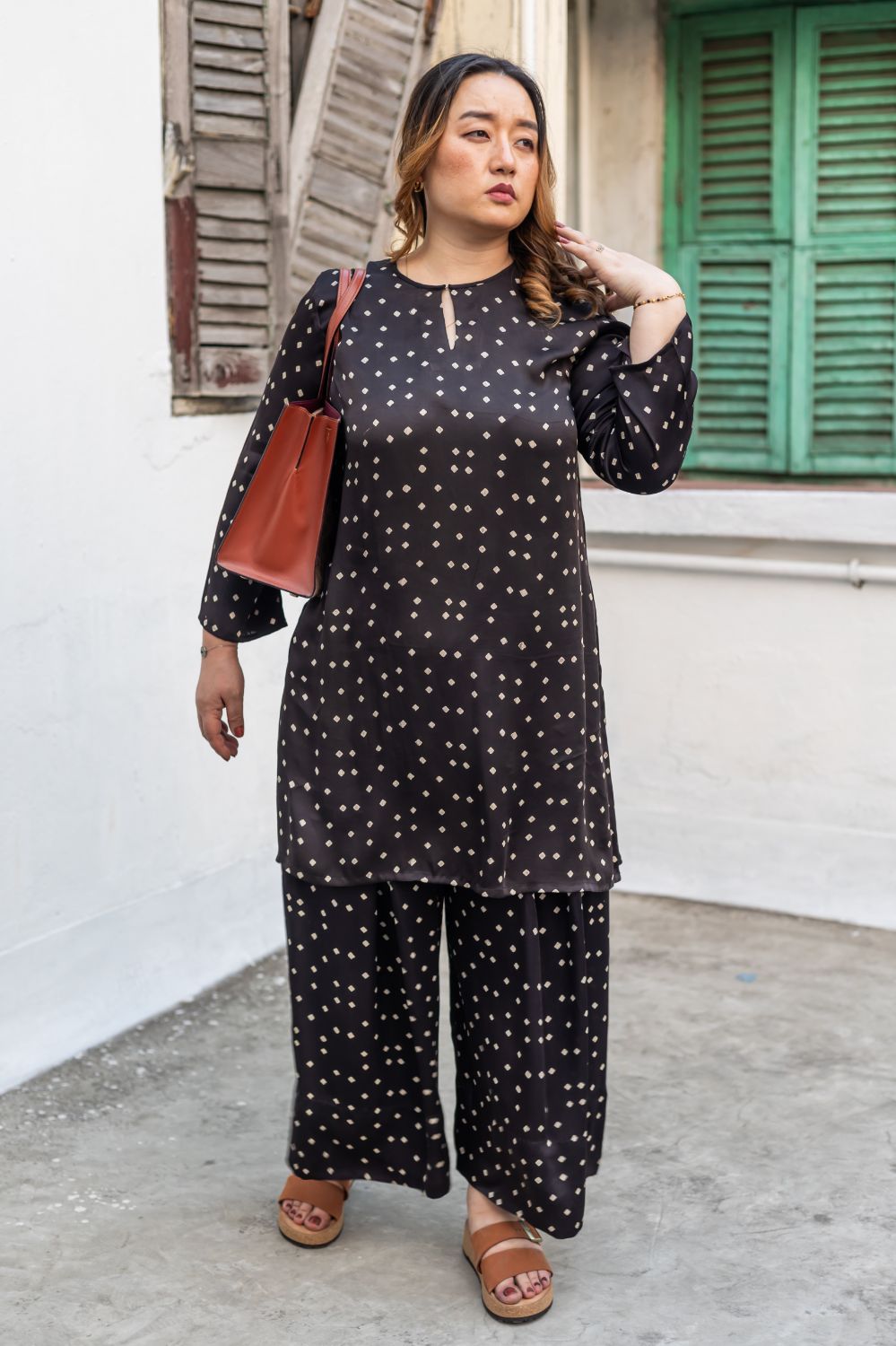 Aaram Black Ajrakh Kurta with Palazo