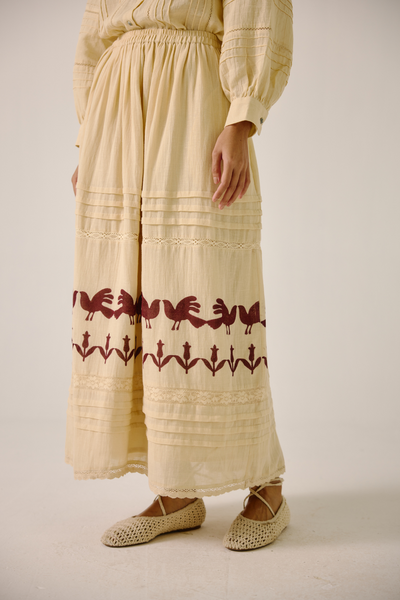 Hazel Set - Ivory Block Print