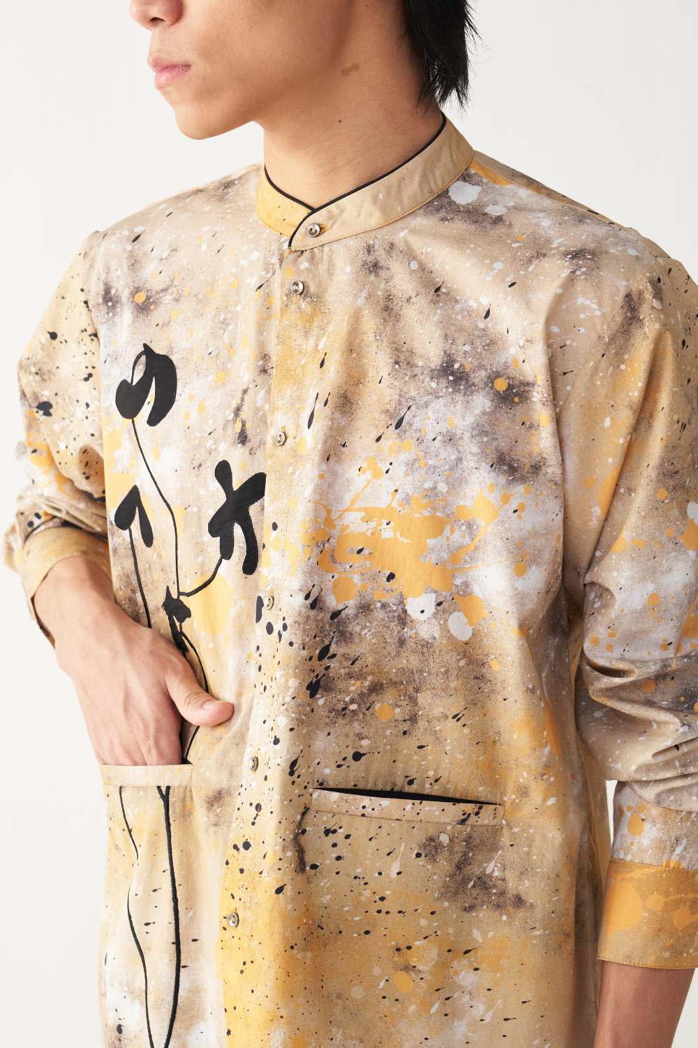 PAINTER POPPY APPLIQUE SHIRT