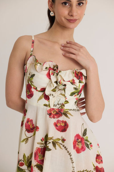 ROSITA COTTON FRILL DRESS